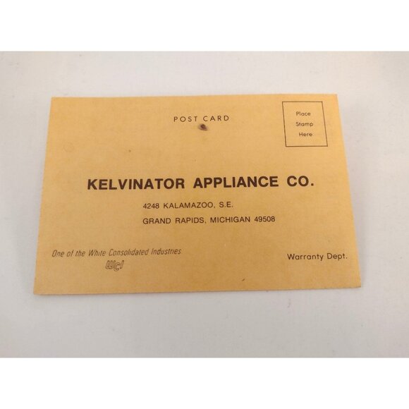 Vintage Kelvinator Appliance Warranty Postcard Set Advertisement Collectible - Picture 1 of 7
